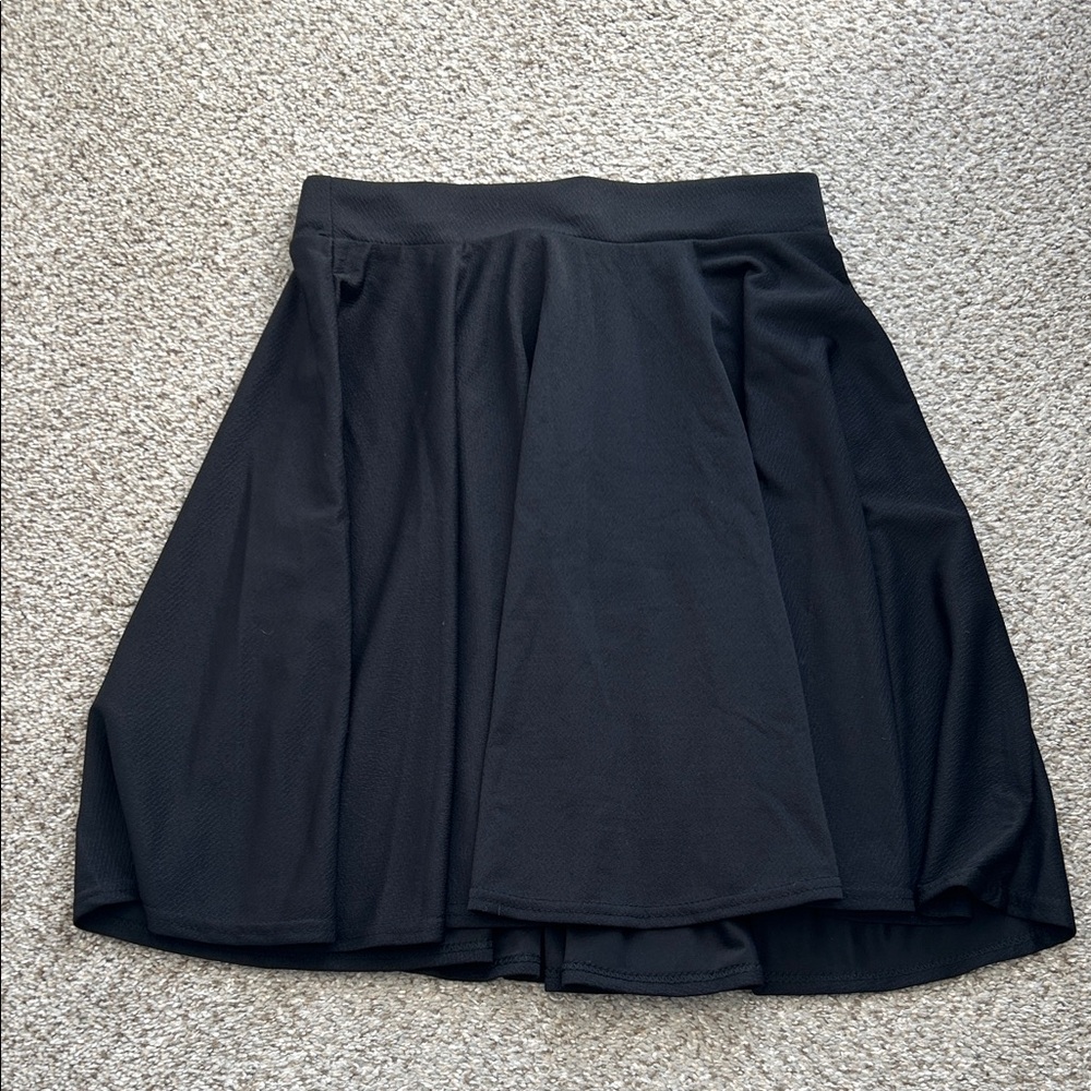 Chic Black Skater Skirt
